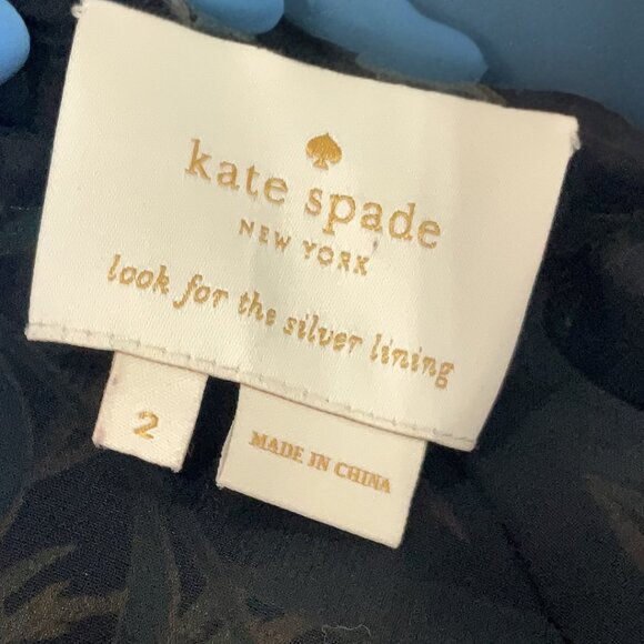 kate spade new york Blossom Cold Shoulder Ruffle Dress sz 2 - Picture 6 of 7